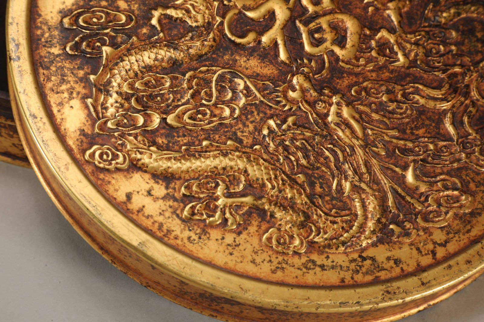 A Exquisite Gilt Bronze Phoenix Pattern Box - 7