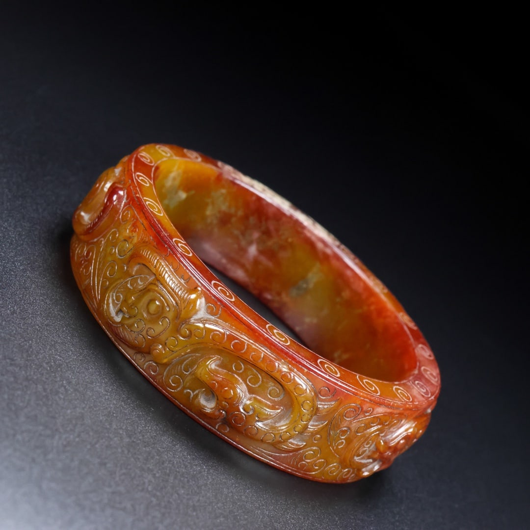 A Rare Hetian Jade Bracelets - 2
