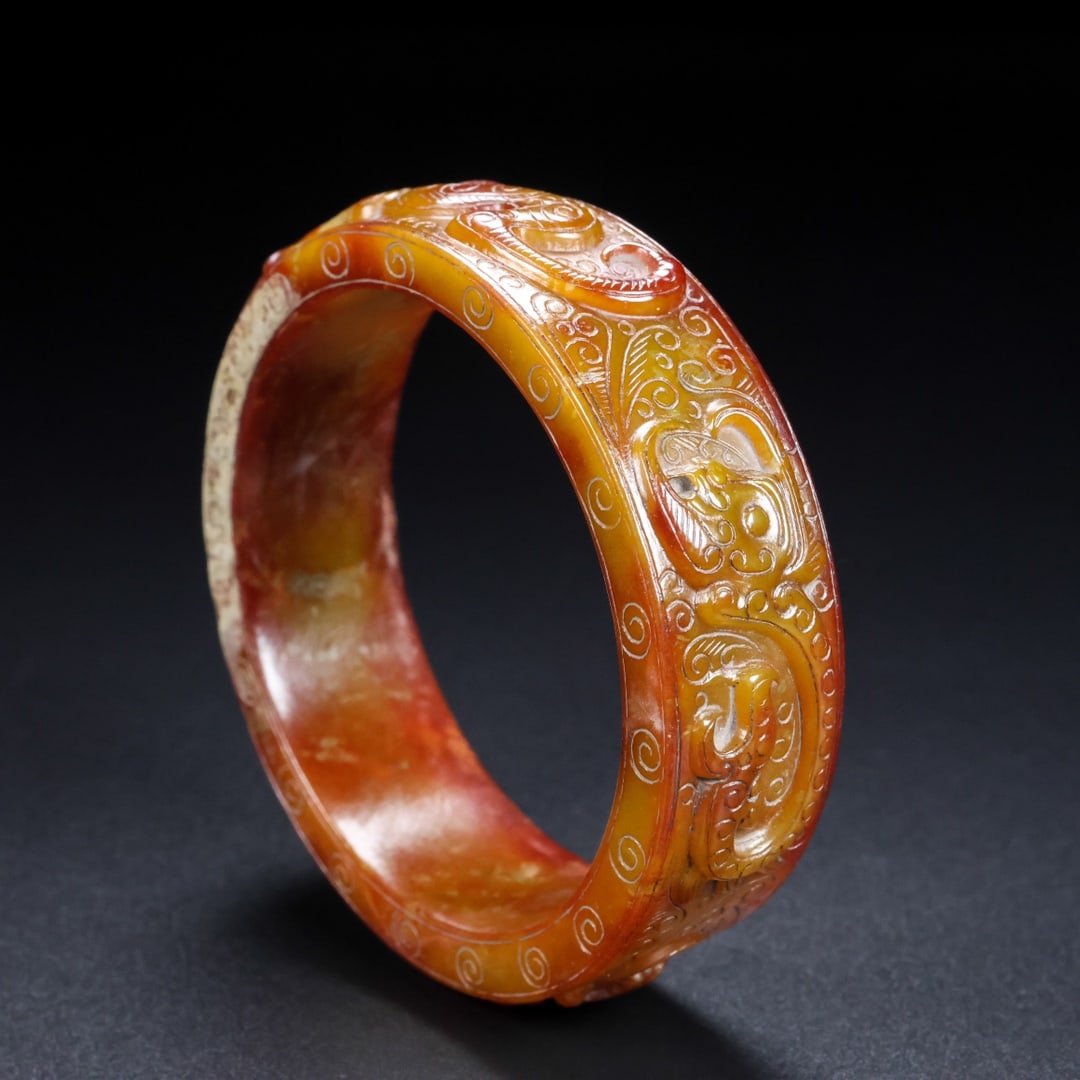 A Rare Hetian Jade Bracelets - 4