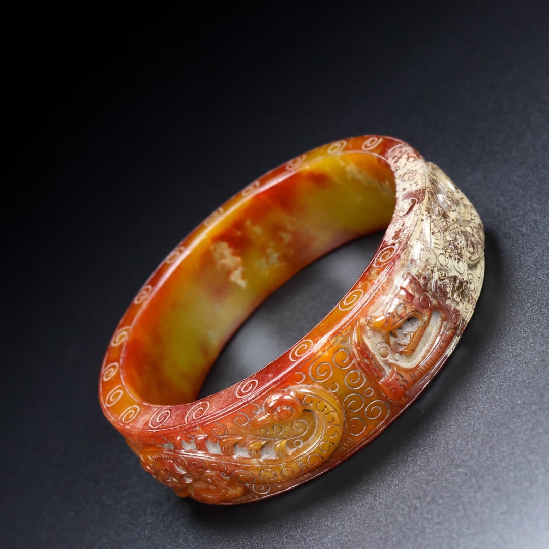 A Rare Hetian Jade Bracelets - 5