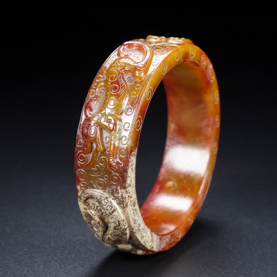 A Rare Hetian Jade Bracelets - 6