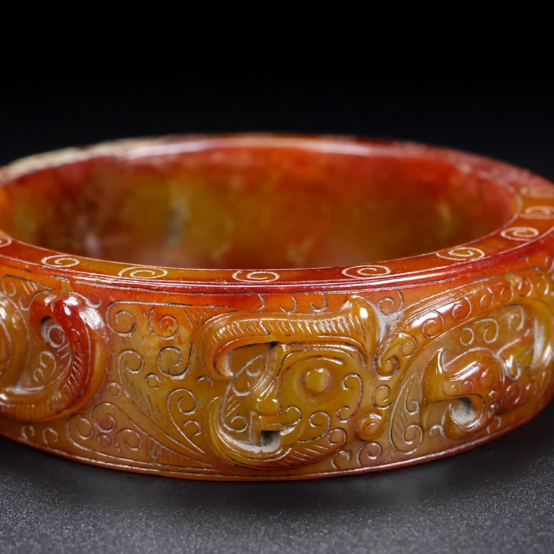 A Rare Hetian Jade Bracelets - 7