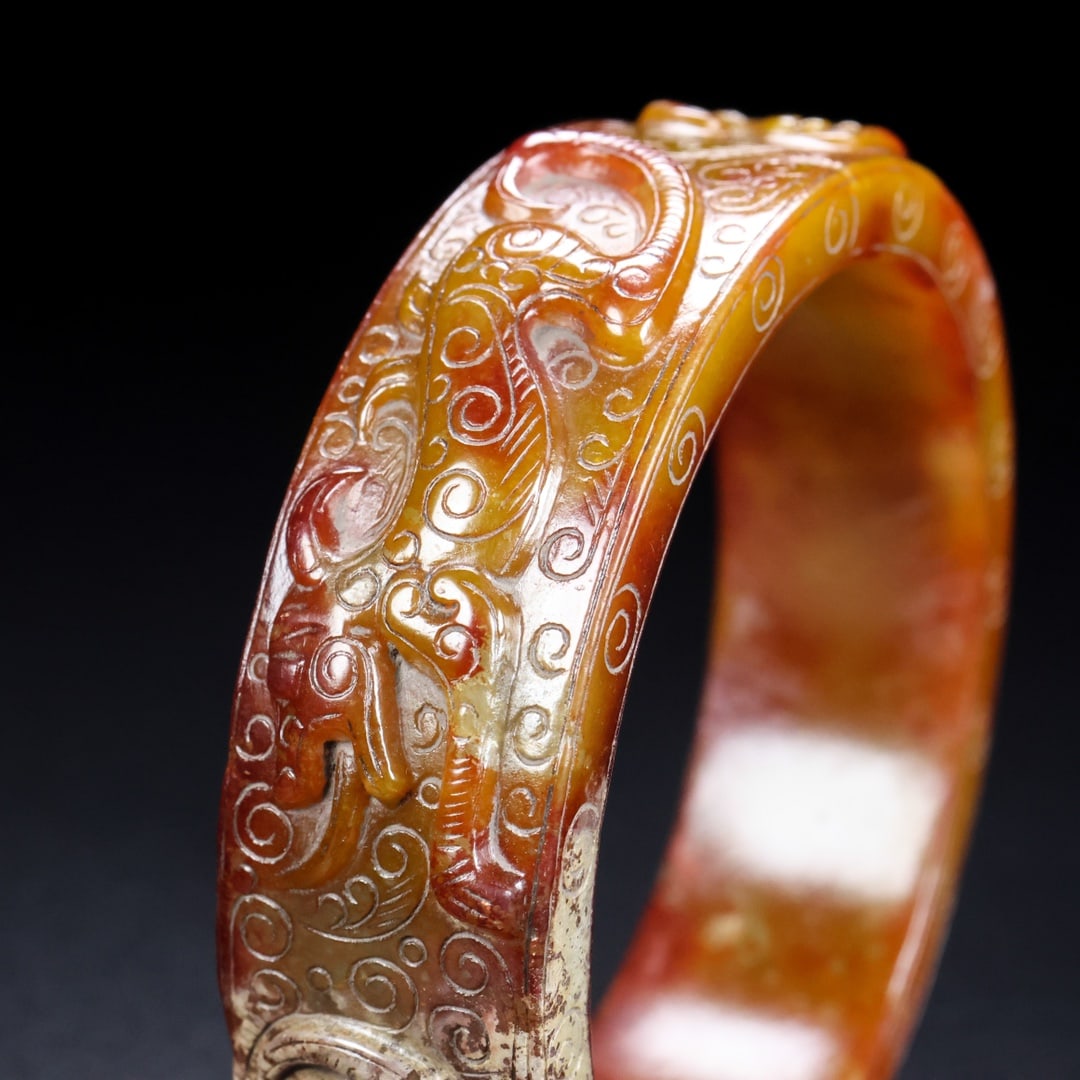 A Rare Hetian Jade Bracelets - 8