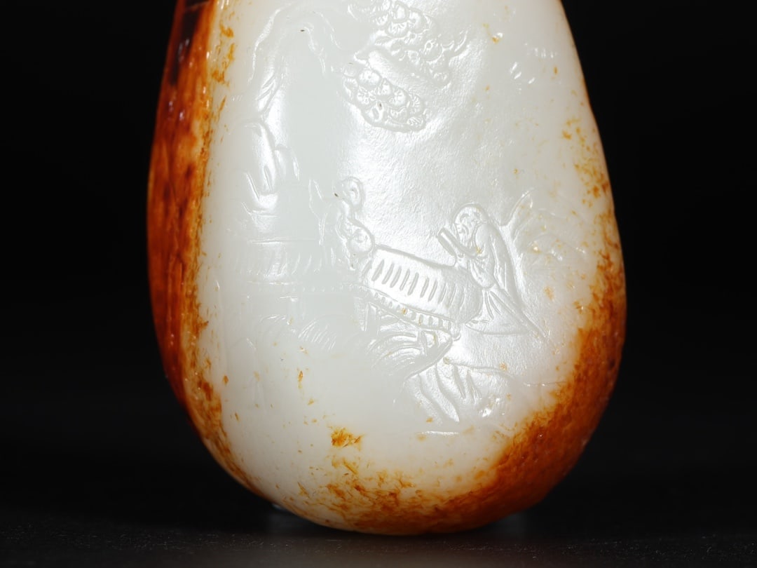 A Exquisite Hetian Jade Human Pattern Ornament - 6