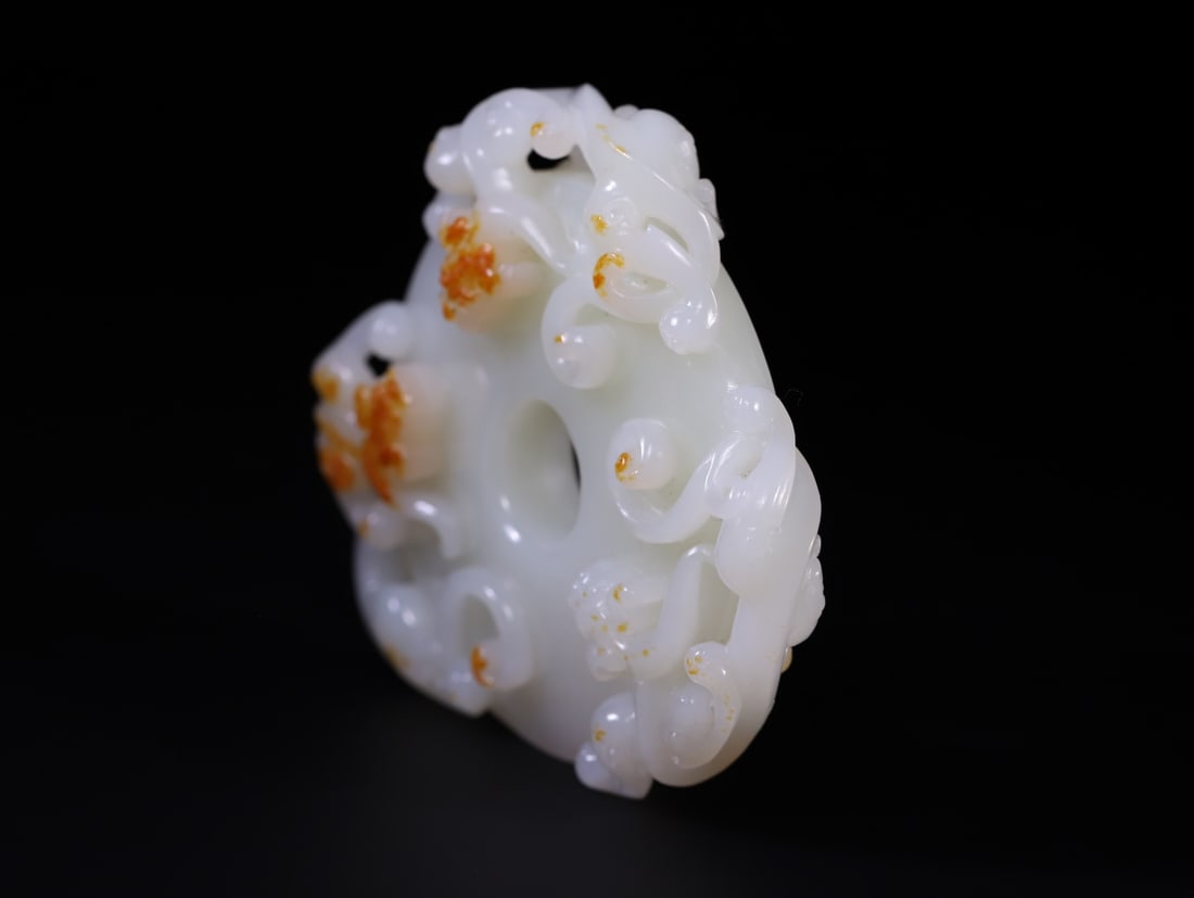 A Exquisite Hotan Jade Dragon Pattern Jade Bi - 6