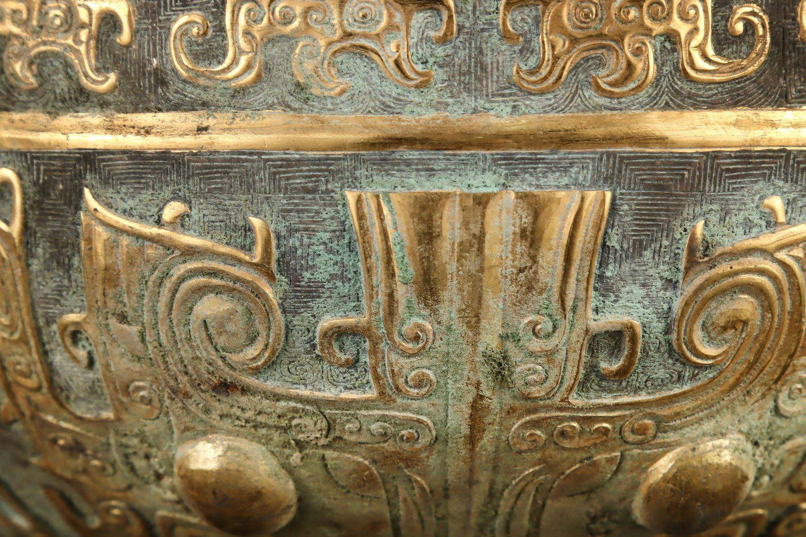 A Exquisite Gilt Silver Beast-Face Pattern Basin - 5