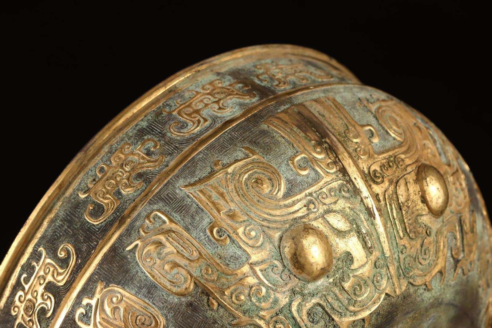 A Exquisite Gilt Silver Beast-Face Pattern Basin - 6