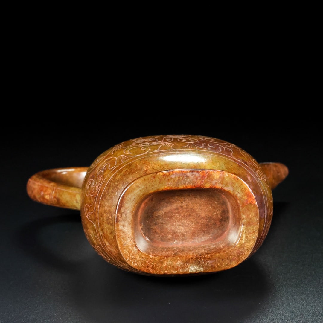 A Rare Hetian Jade Wine Pot - 9