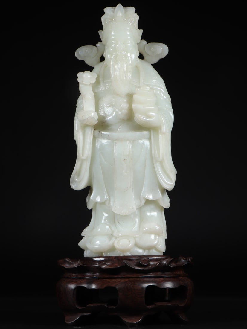 A Exquisite Hetian Jade Human Figure Ornament (1 of 9)