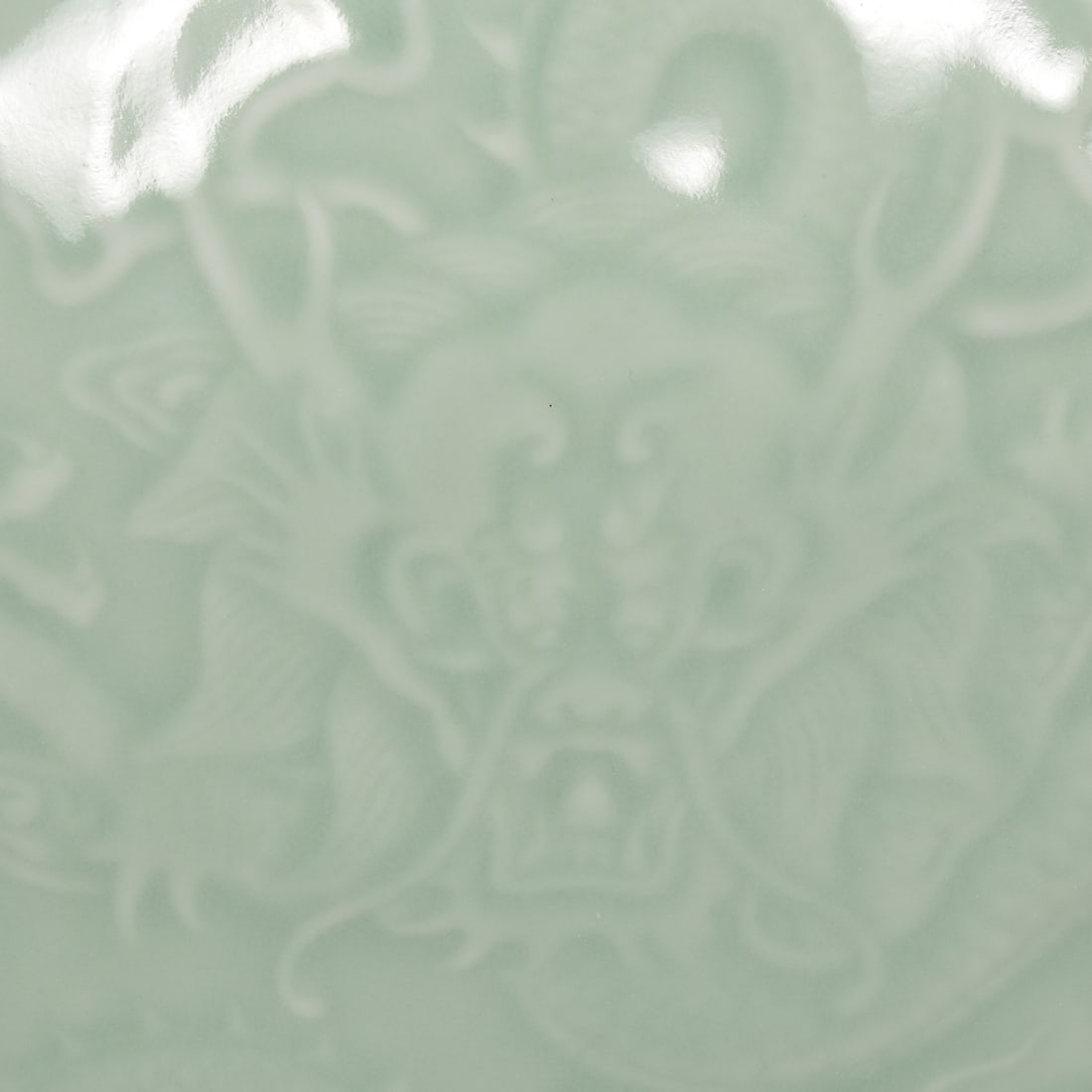 A Exquisite Celadon Glazed Dragon Pattern Vase - 7
