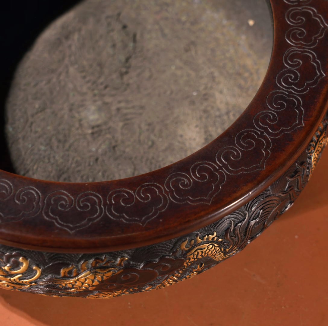 A Exquisite Gilt Bronze Dragon Pattern Basin - 8
