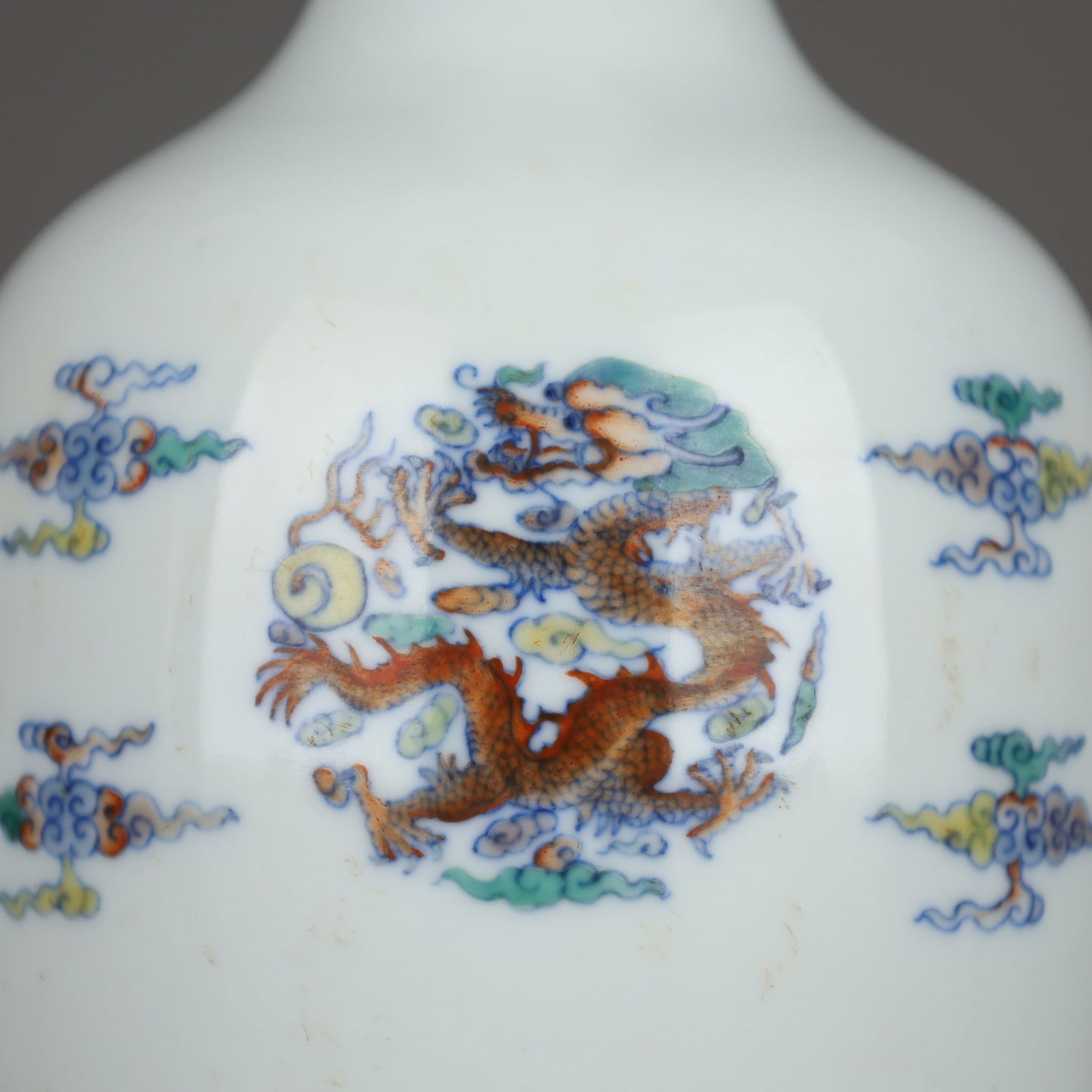A Exquisite Doucai Dragon Pattern Vase - 5