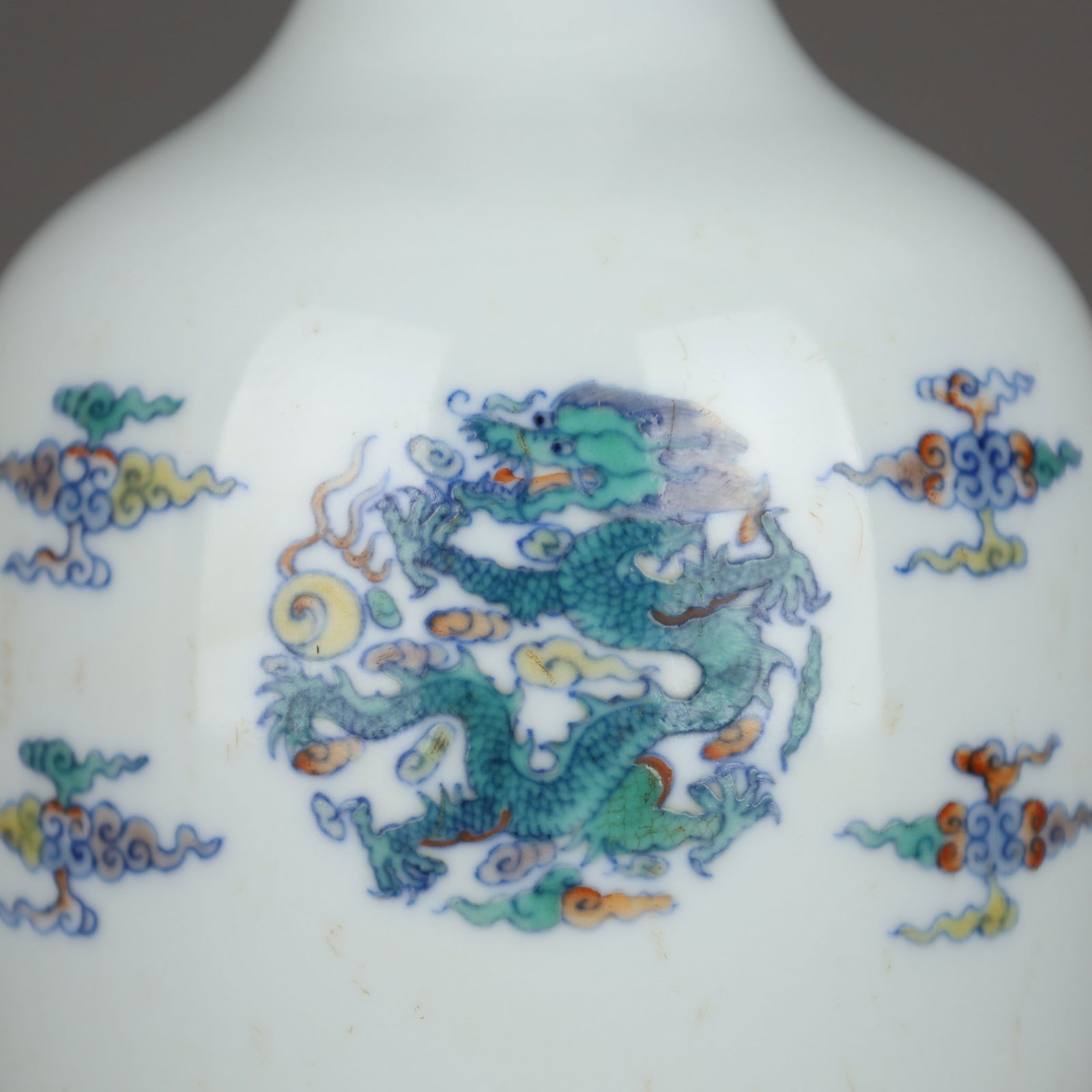 A Exquisite Doucai Dragon Pattern Vase - 6