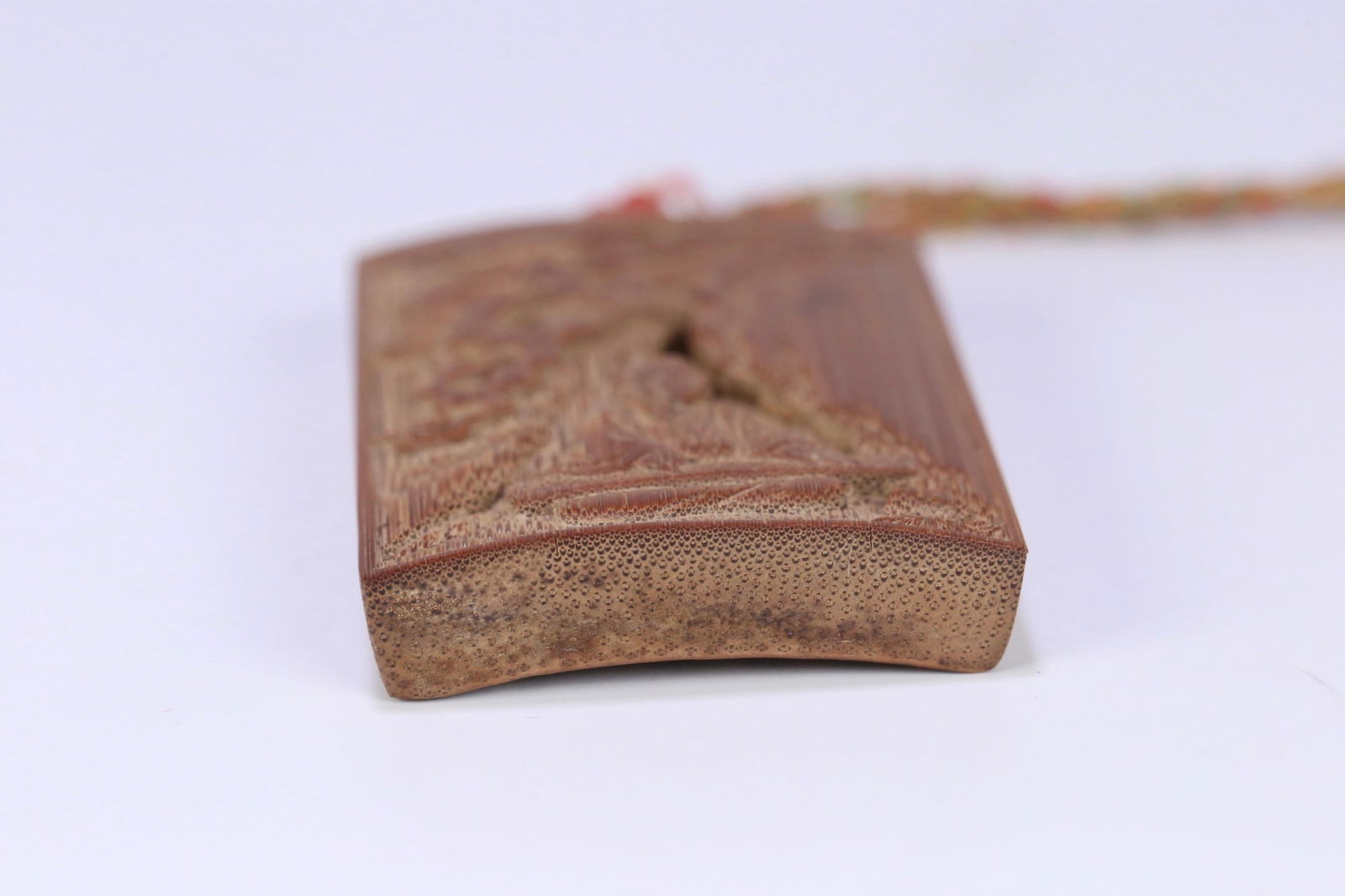 A Exquisite Bamboo Carved Figures Pattern Brand - 4