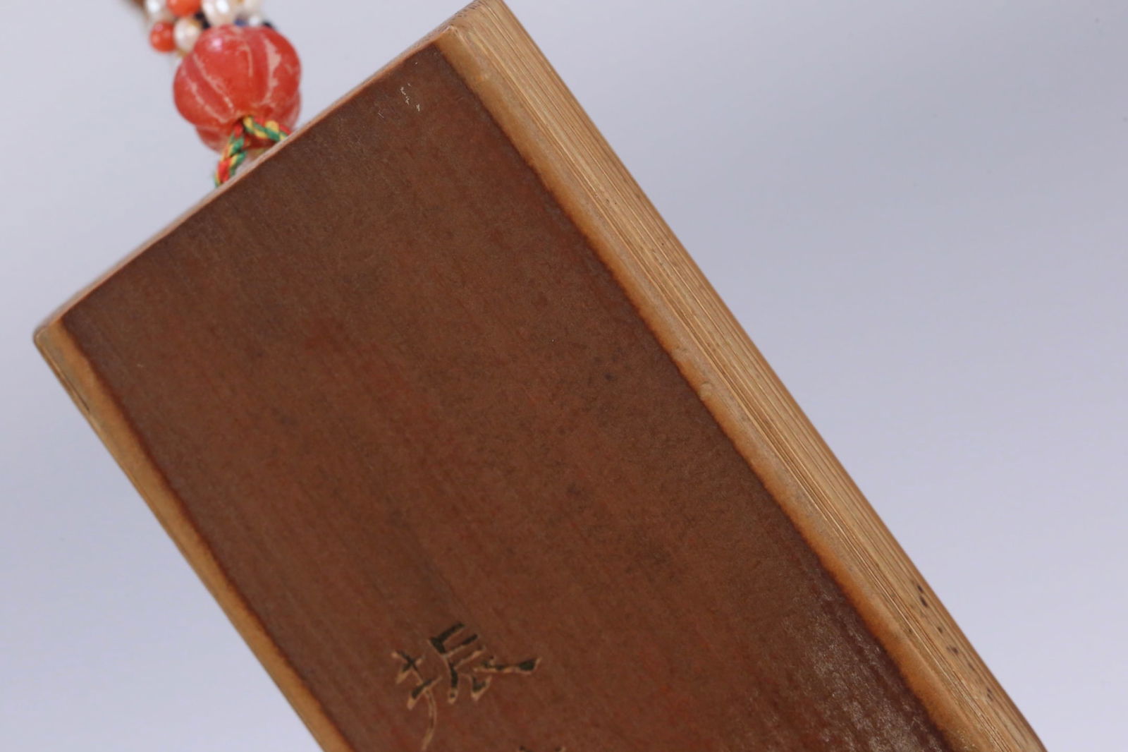 A Exquisite Bamboo Carved Figures Pattern Brand - 8