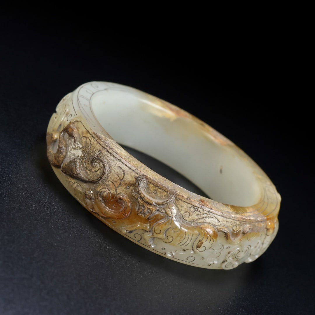 A Rare Hetian Jade Bracelets - 4