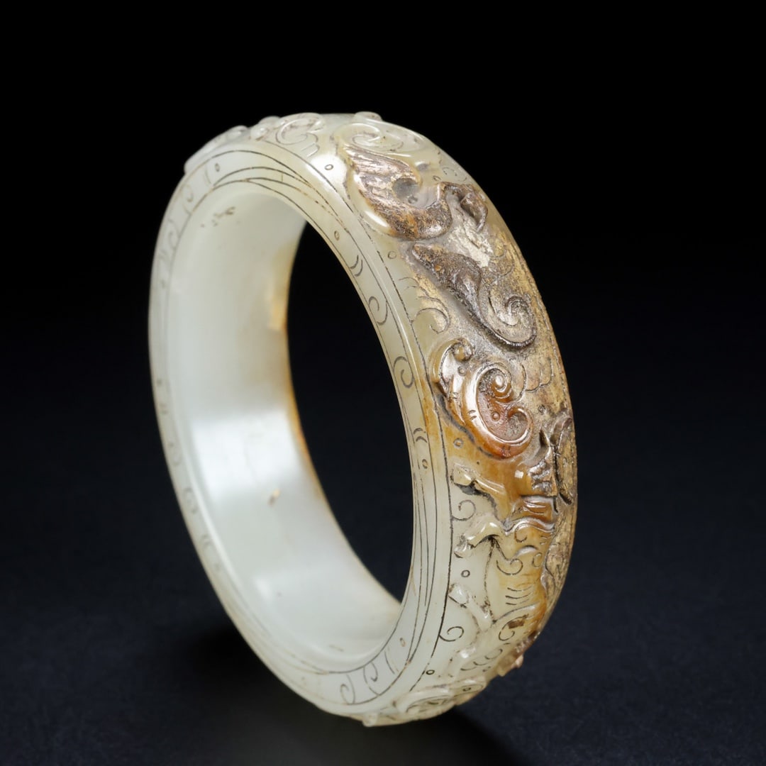 A Rare Hetian Jade Bracelets - 5