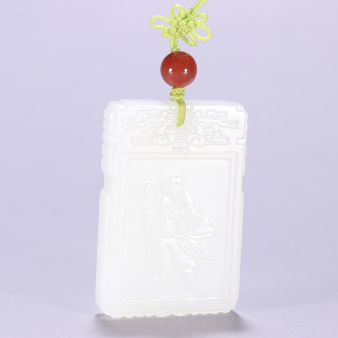A Exquisite Hotan Jade Figures Pattern Jade Pendant: A Exquisite Hotan Jade Figures Pattern Jade Pendant,Qing Dynasty, China,Size:6cmx4cm,Weight:54g ????????,????