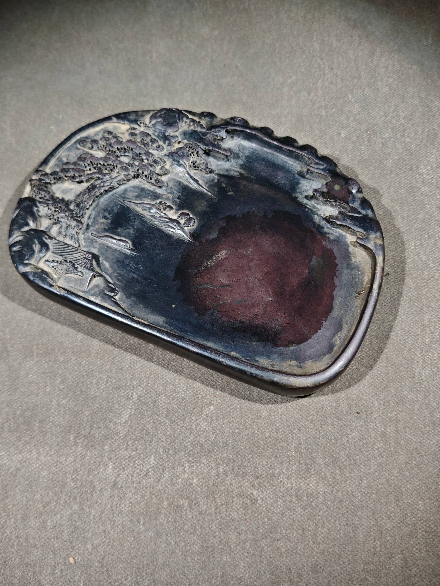 A Exquisite Landscape Pattern Inkstone - 2