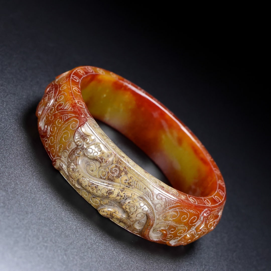 A Rare Hetian Jade Bracelets - 3