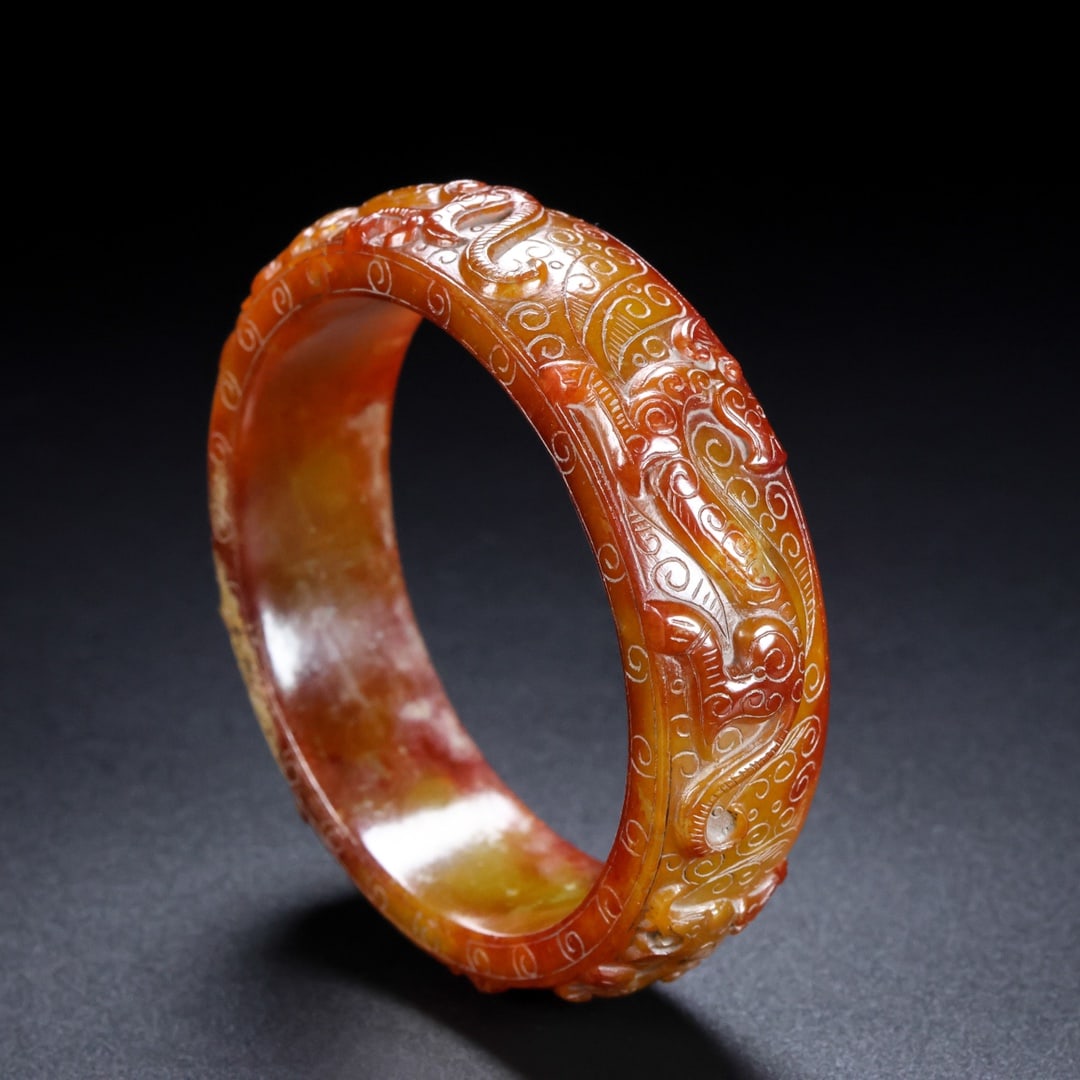 A Rare Hetian Jade Bracelets - 6