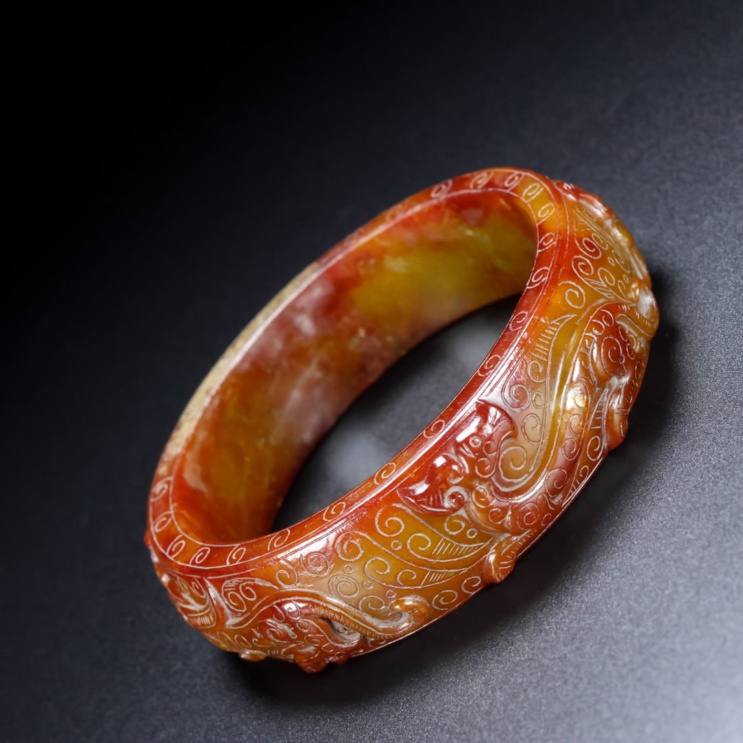 A Rare Hetian Jade Bracelets - 7