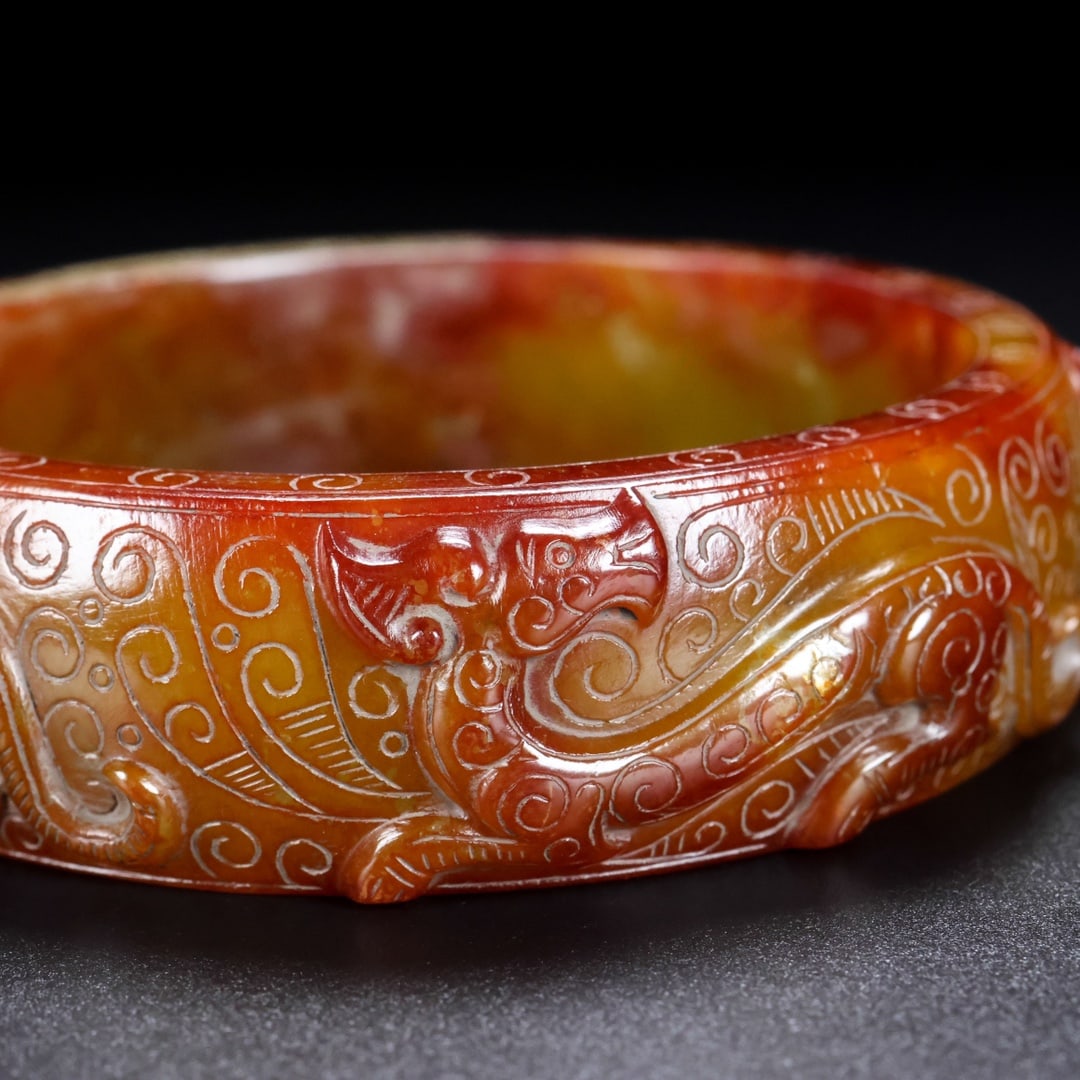 A Rare Hetian Jade Bracelets - 8