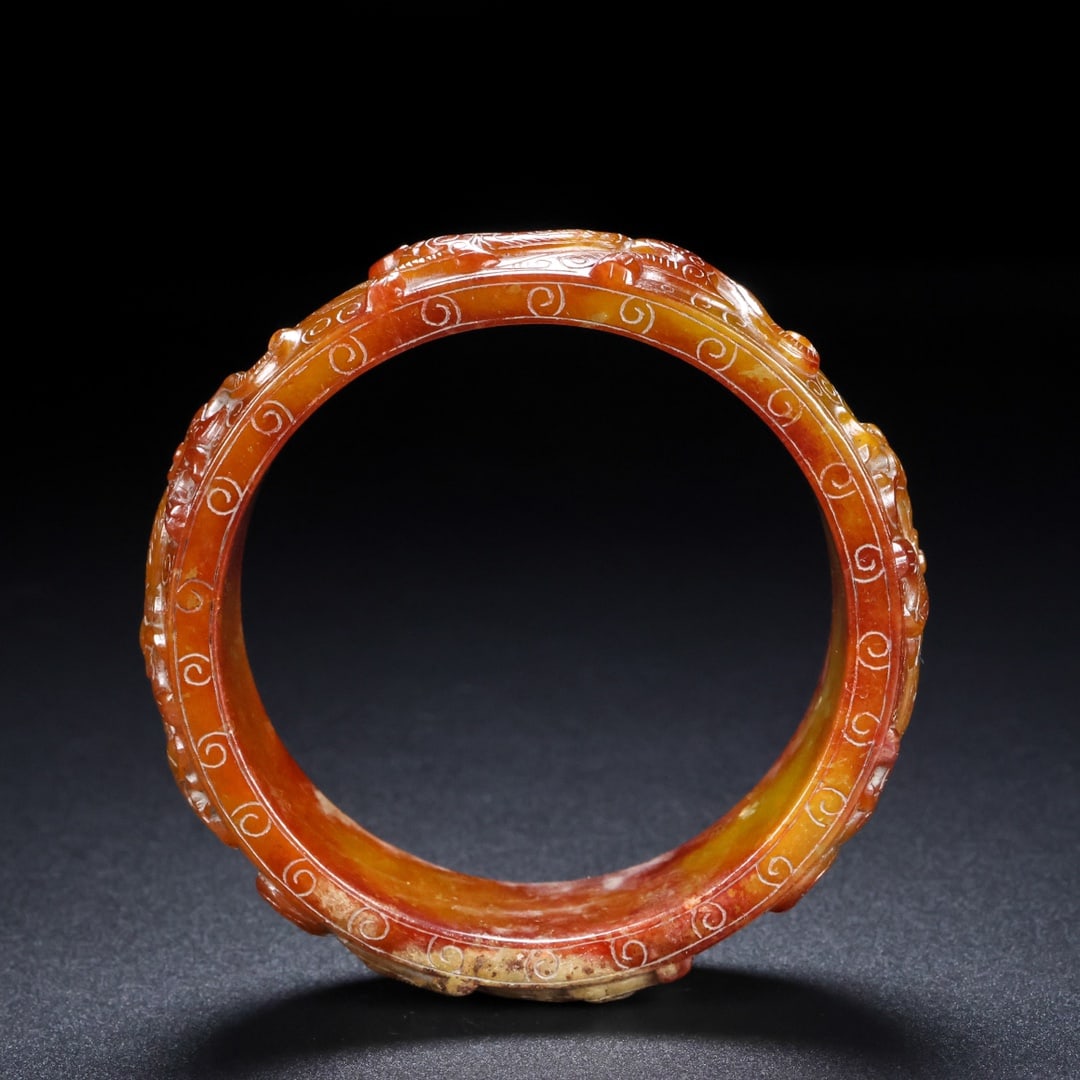 A Rare Hetian Jade Bracelets - 9