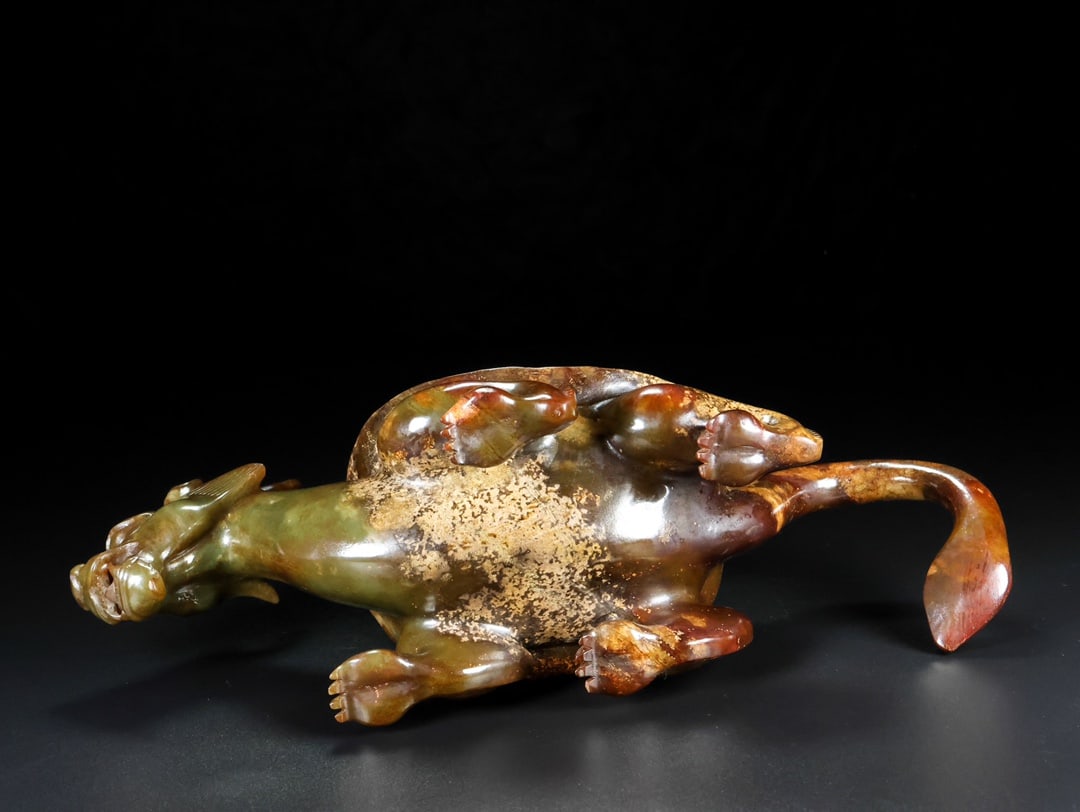 A Rare Hetian Jade Dragon Turtle - 9