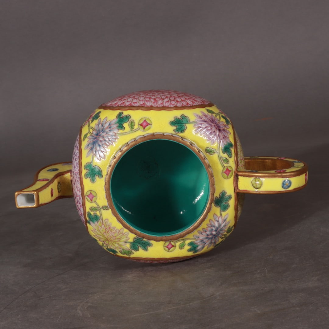 A Exquisite Enamel Painted Gold Flower Pattern Ewer - 8