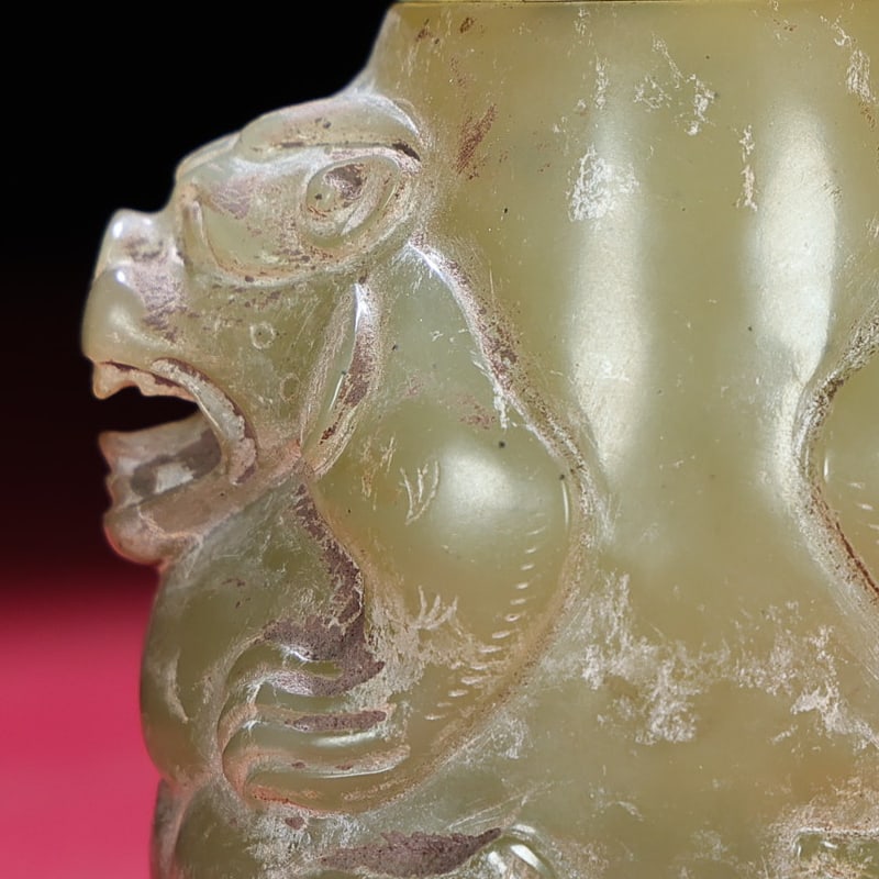 A Exquisite Hetian Jade Bear-Shaped Jar - 4