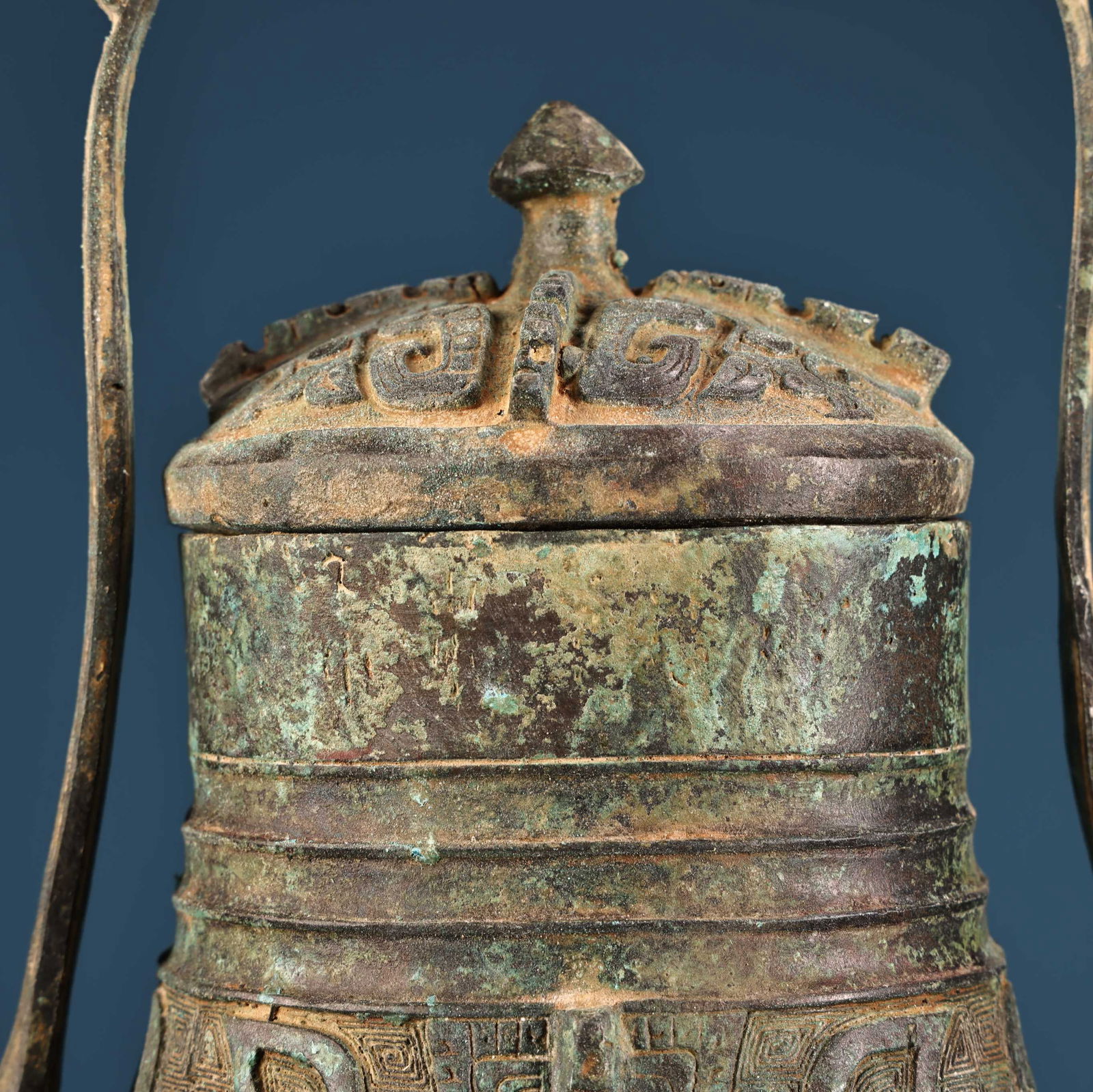 A Exquisite Bronze Handled Beam Longevity Pattern Ewer - 5