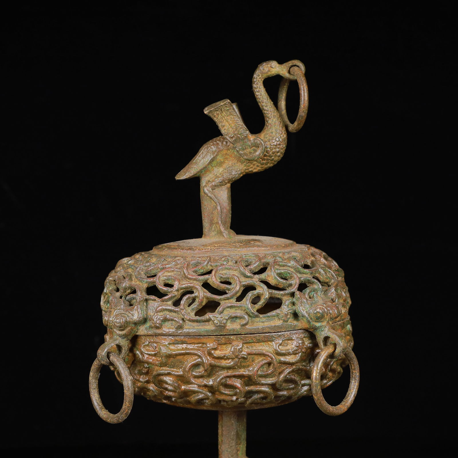 An Archaic Bronze Phoenix Pattern Censer - 2