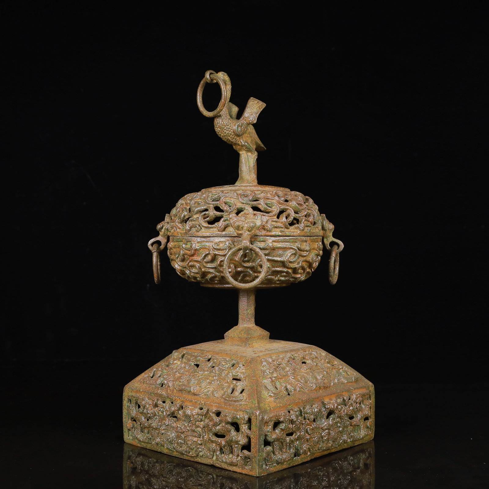 An Archaic Bronze Phoenix Pattern Censer - 6
