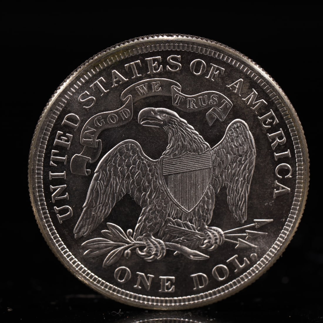 USA One Dollar 1866 Coin - 2