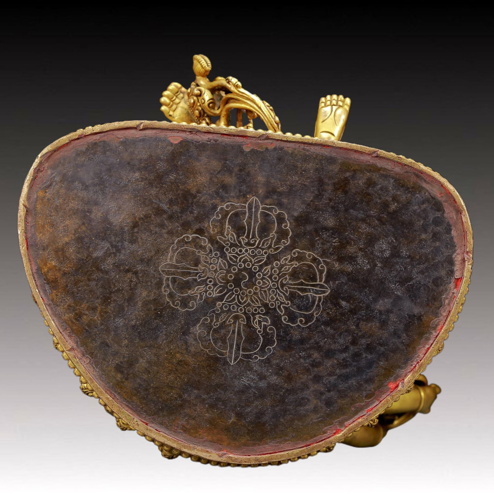 A solemn gilt bronze statue of the Mori branch - 10