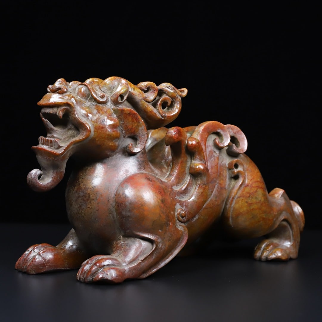 An Exquisite Archaic Jade Wealth-Attracting Creature Ornament (1 of 11)