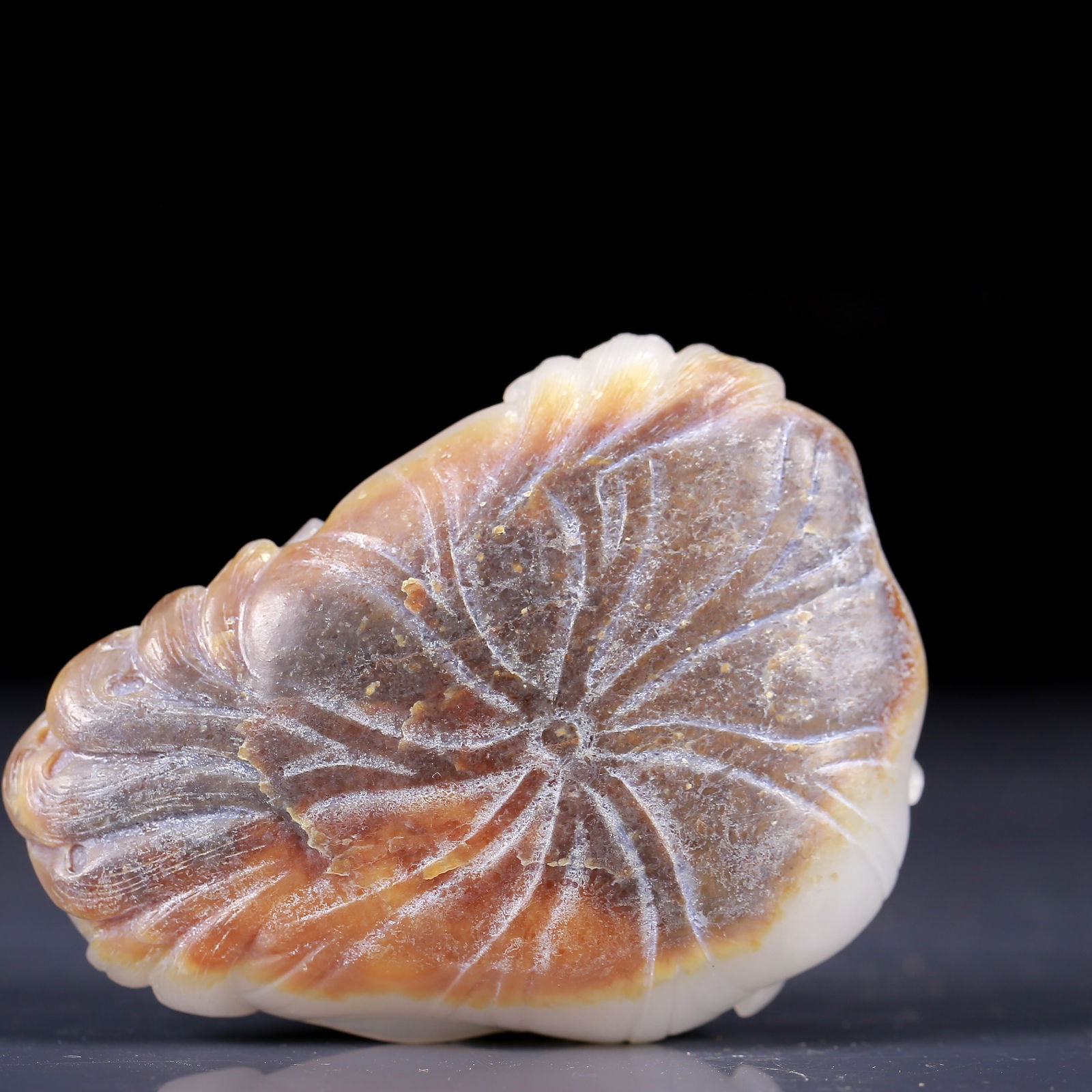 An Exquisite White Jade Duck Pattern Ornament - 7