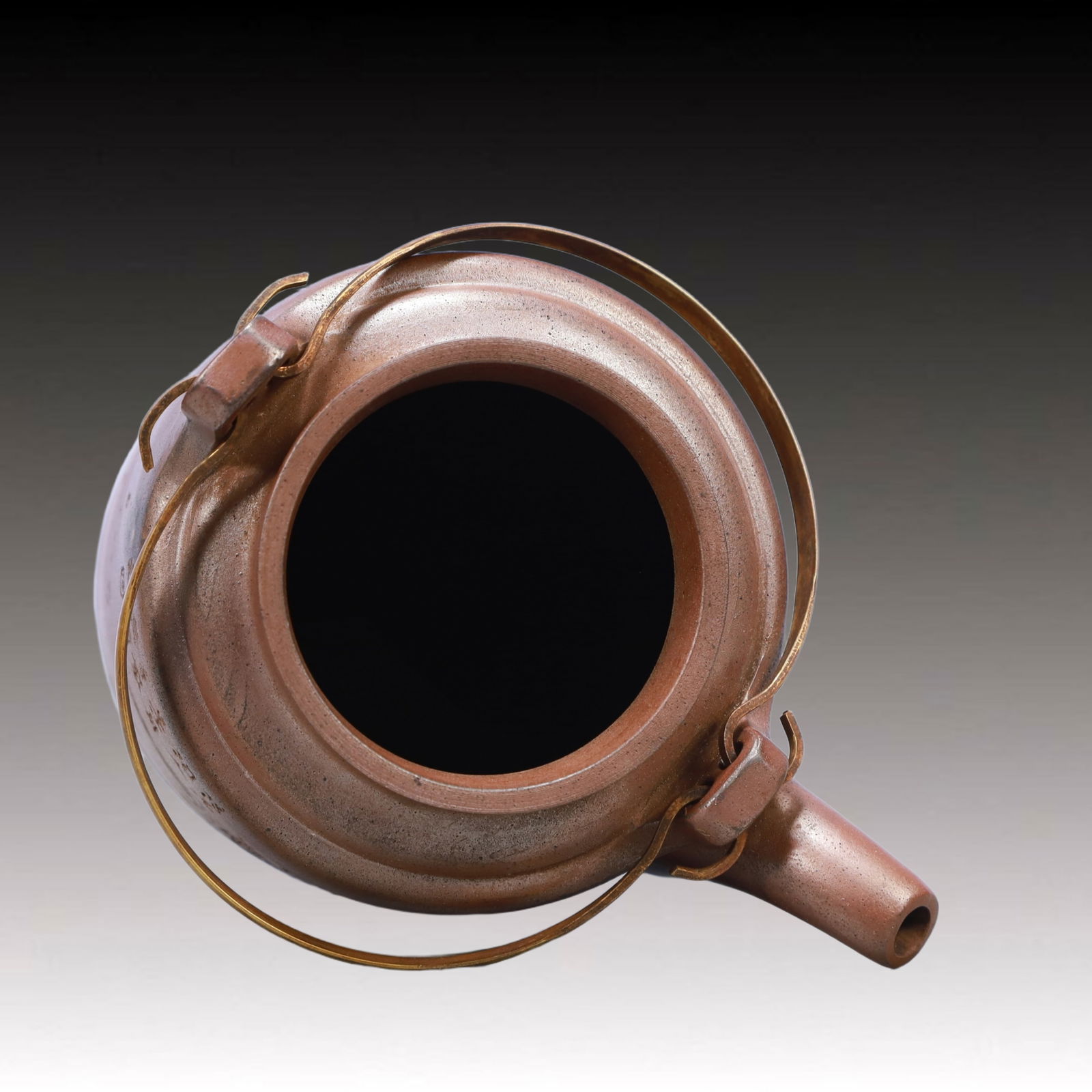 A Rare Purple Sands Landscape Pattern Teapot - 9