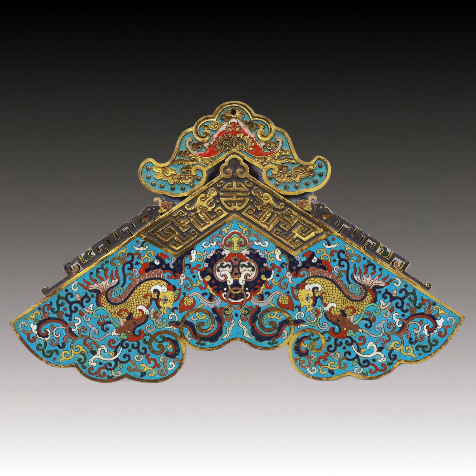 A Rare Cloisonne Dragon Pattern Pendant - 4