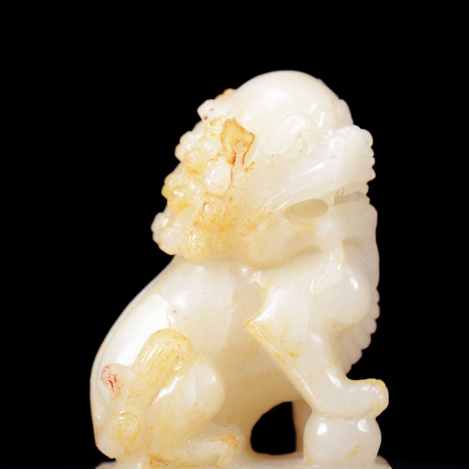 An Exquisite White Jade Lion Pattern Seal - 2