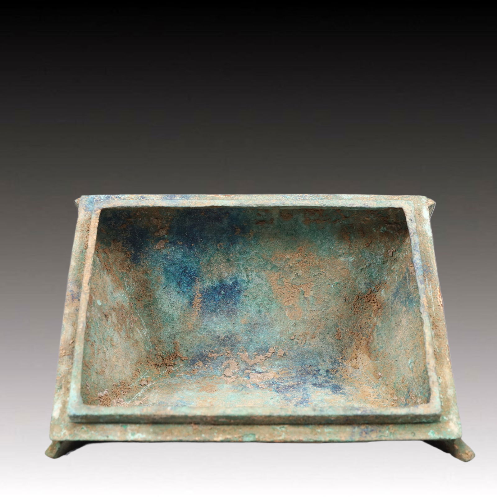 A Precious Bronze Beast-Face Pattern Jar with Cover - 7