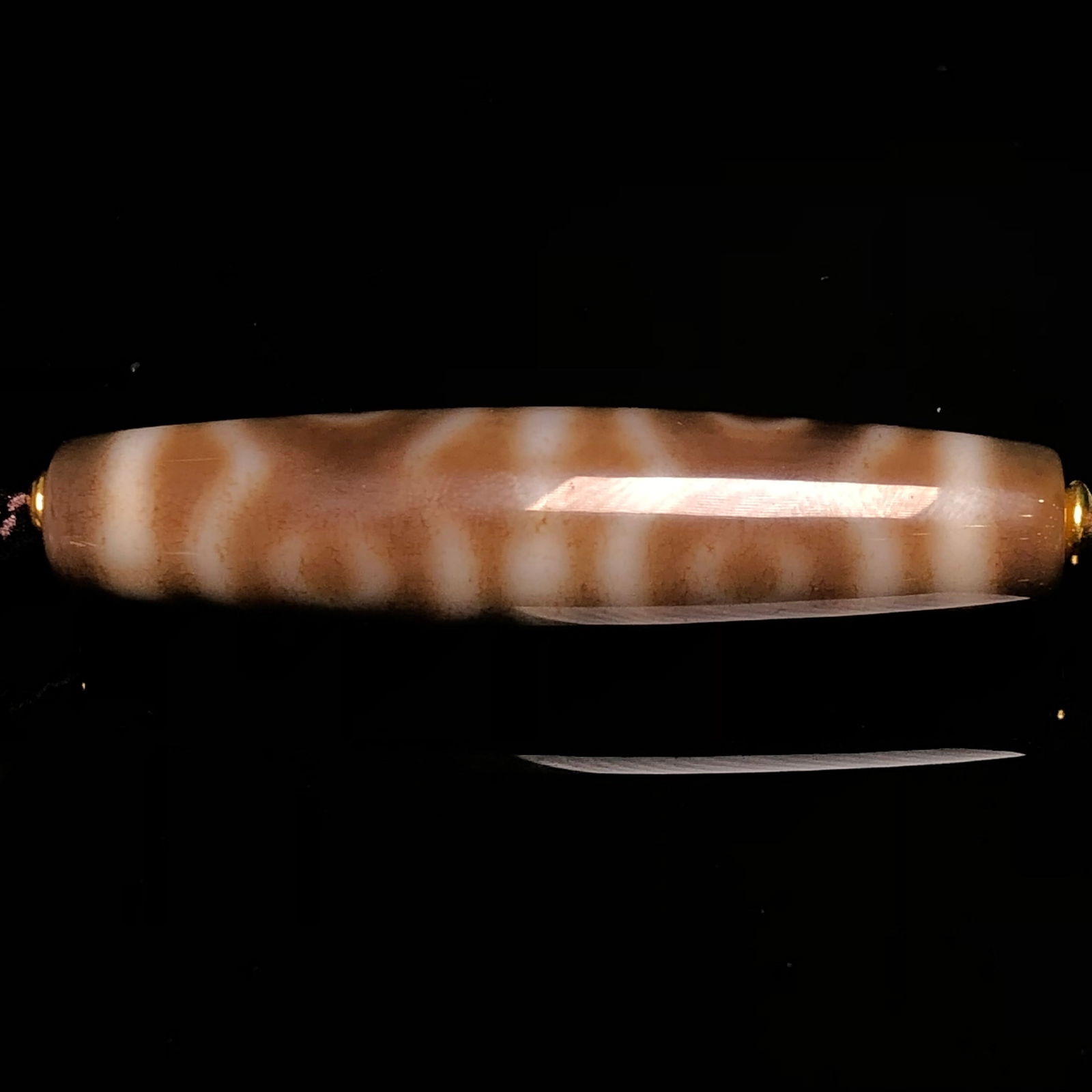 A Precious Dzi Bead Necklace - 7