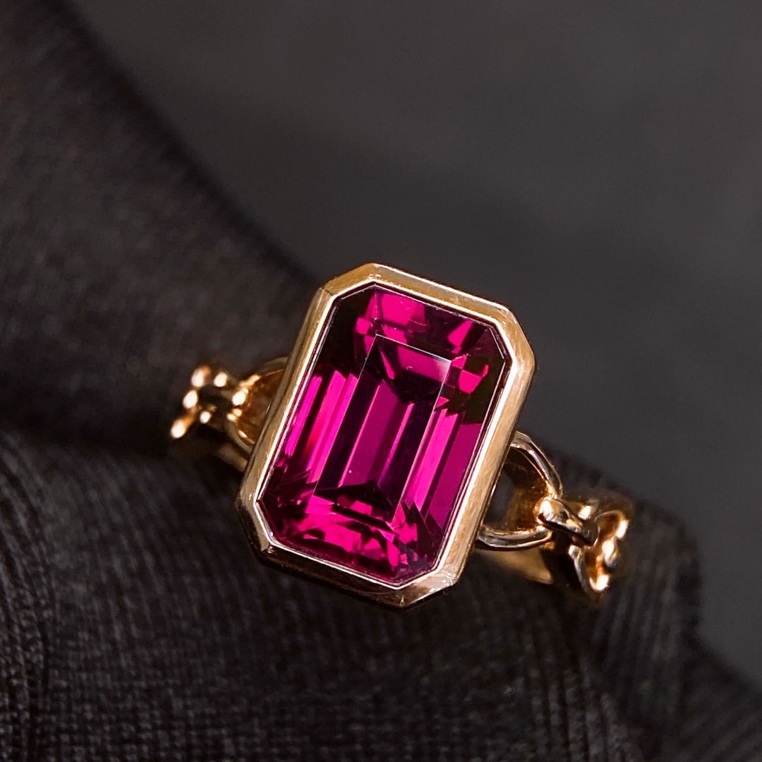 4.99Ctw Natural Garnet Ring - 2