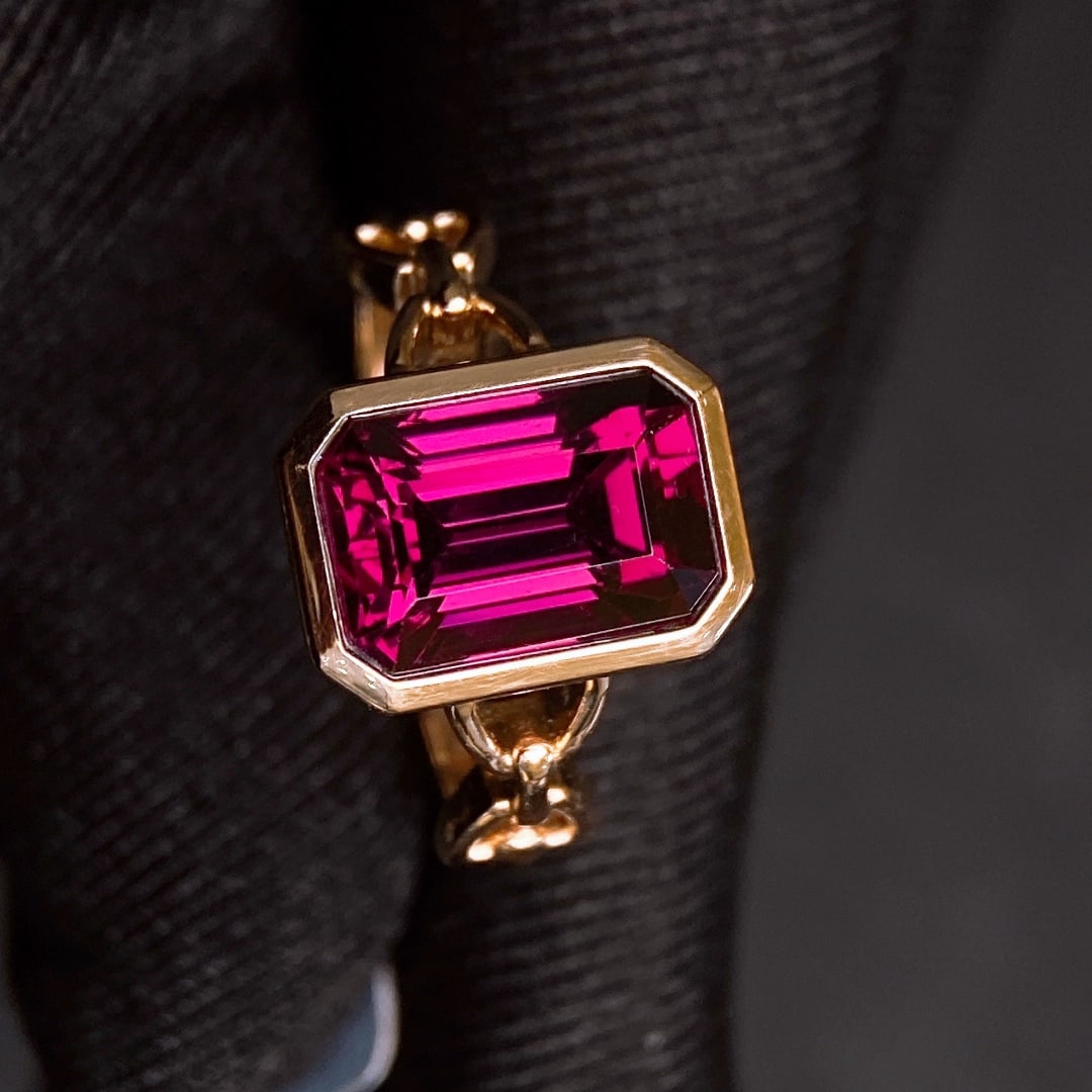 4.99Ctw Natural Garnet Ring - 3