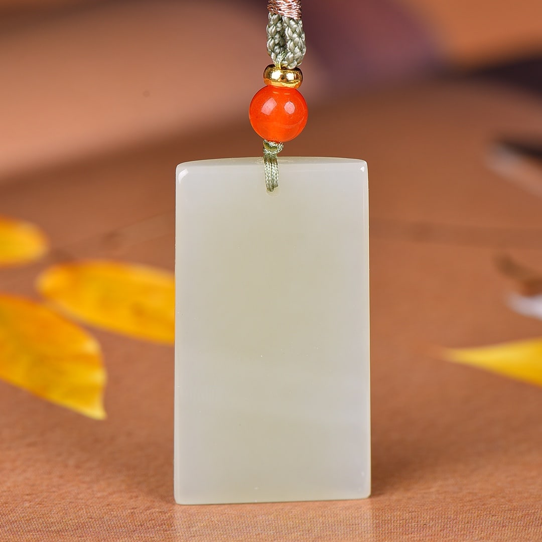 An Exquisite White Jade Pendant - 5