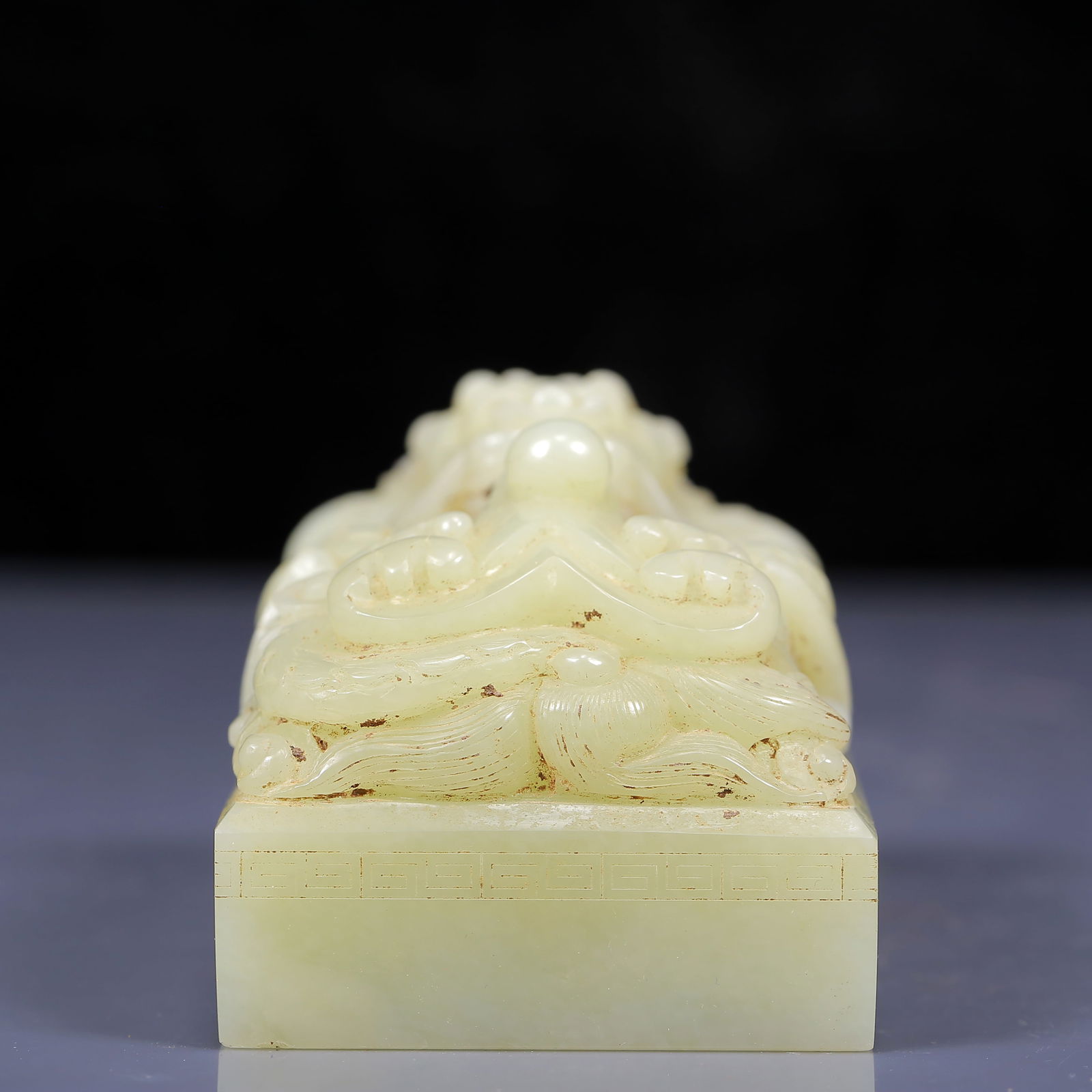 An Exquisite White Jade Dragon Pattern Seal - 3