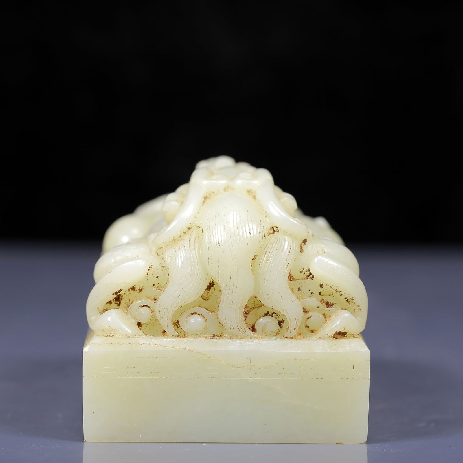 An Exquisite White Jade Dragon Pattern Seal - 5