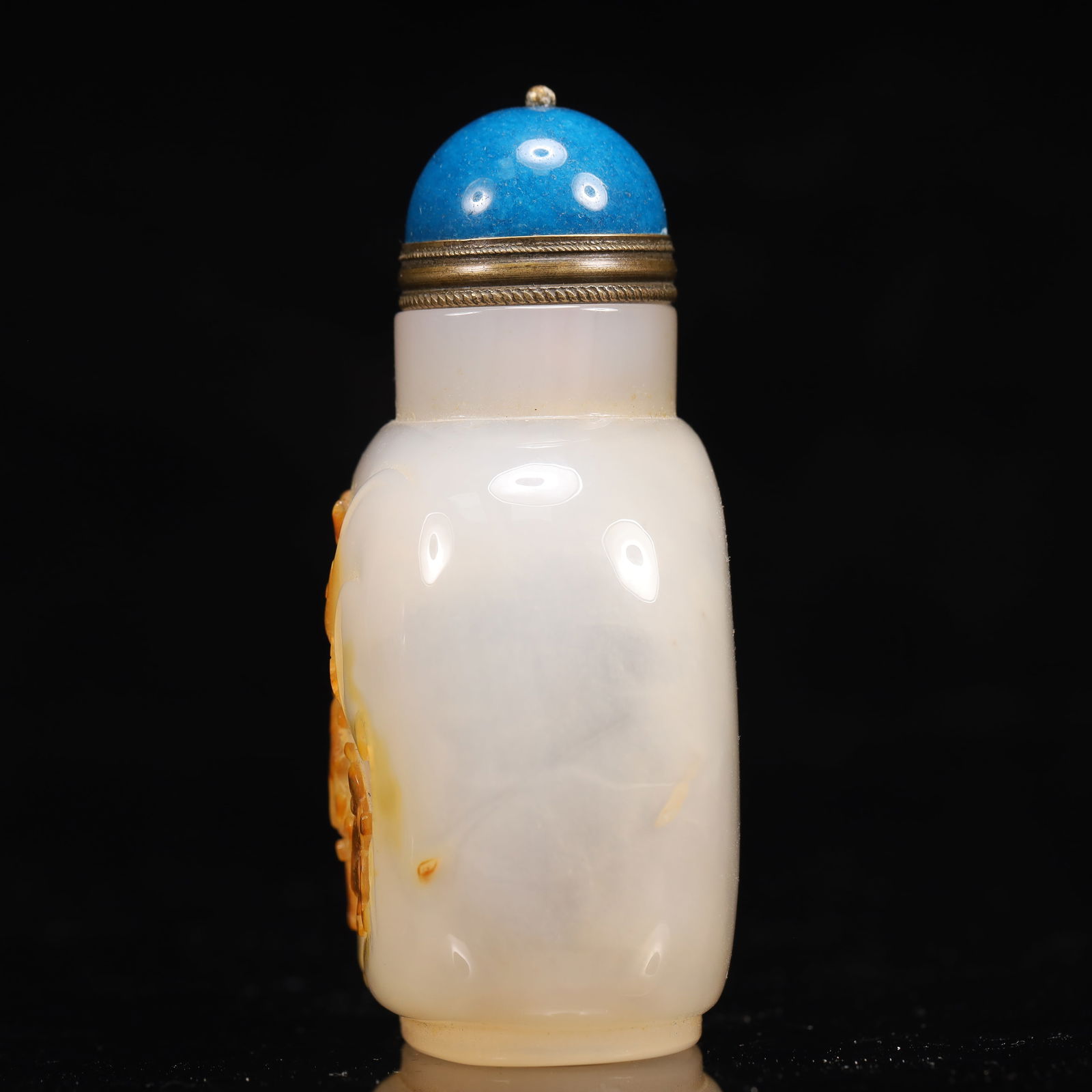 An Exquisite Agate Monkey Pattern Snuff Bottle - 6