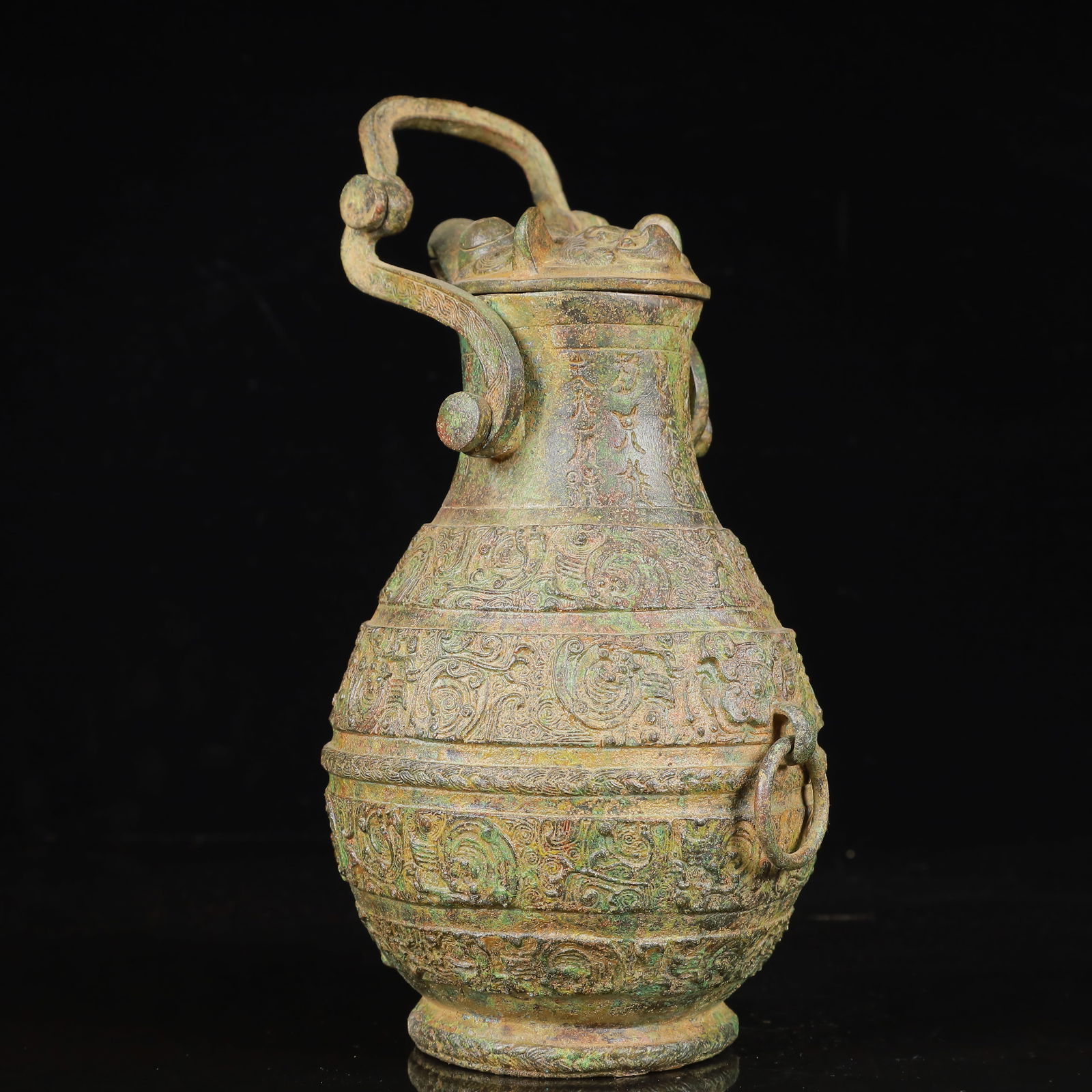 An Archaic Bronze Dragon Pattern Pot - 11